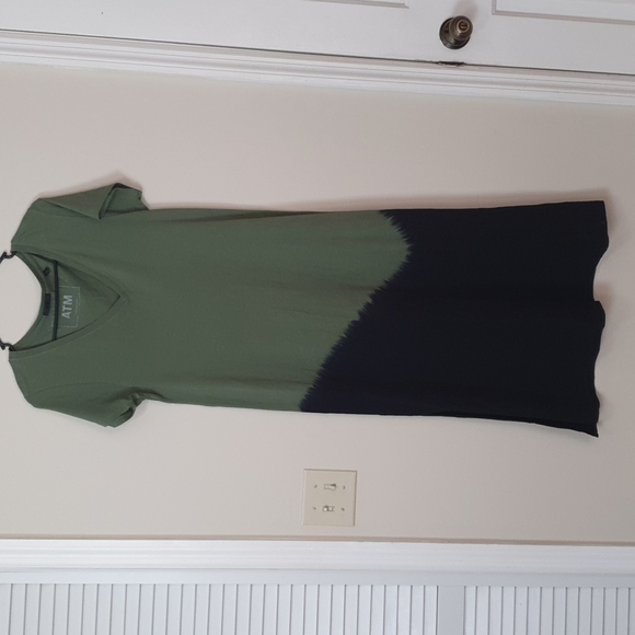 ATM Anthony Thomas Melillo Dip-dye Agave Combo Dress - Picture 3 of 9